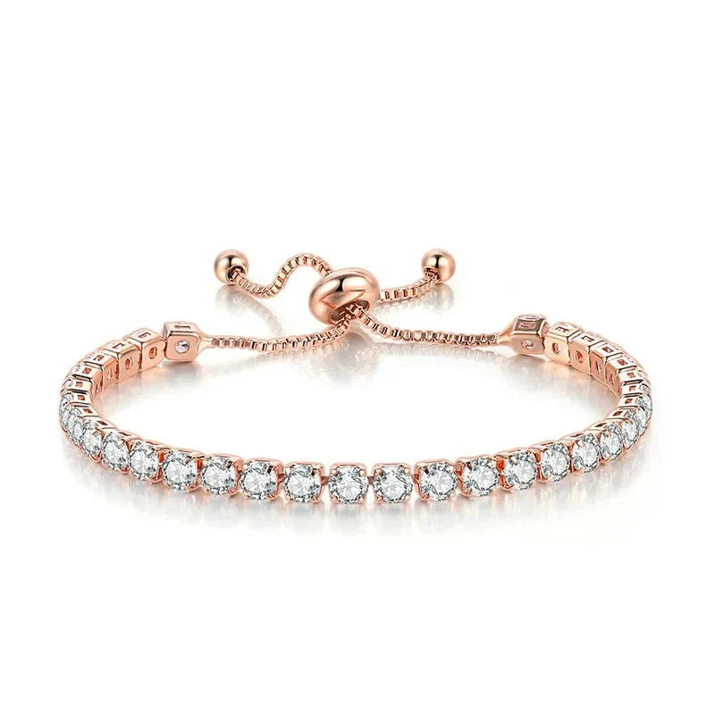 Pulseira Feminina de Zircônia Ajustável