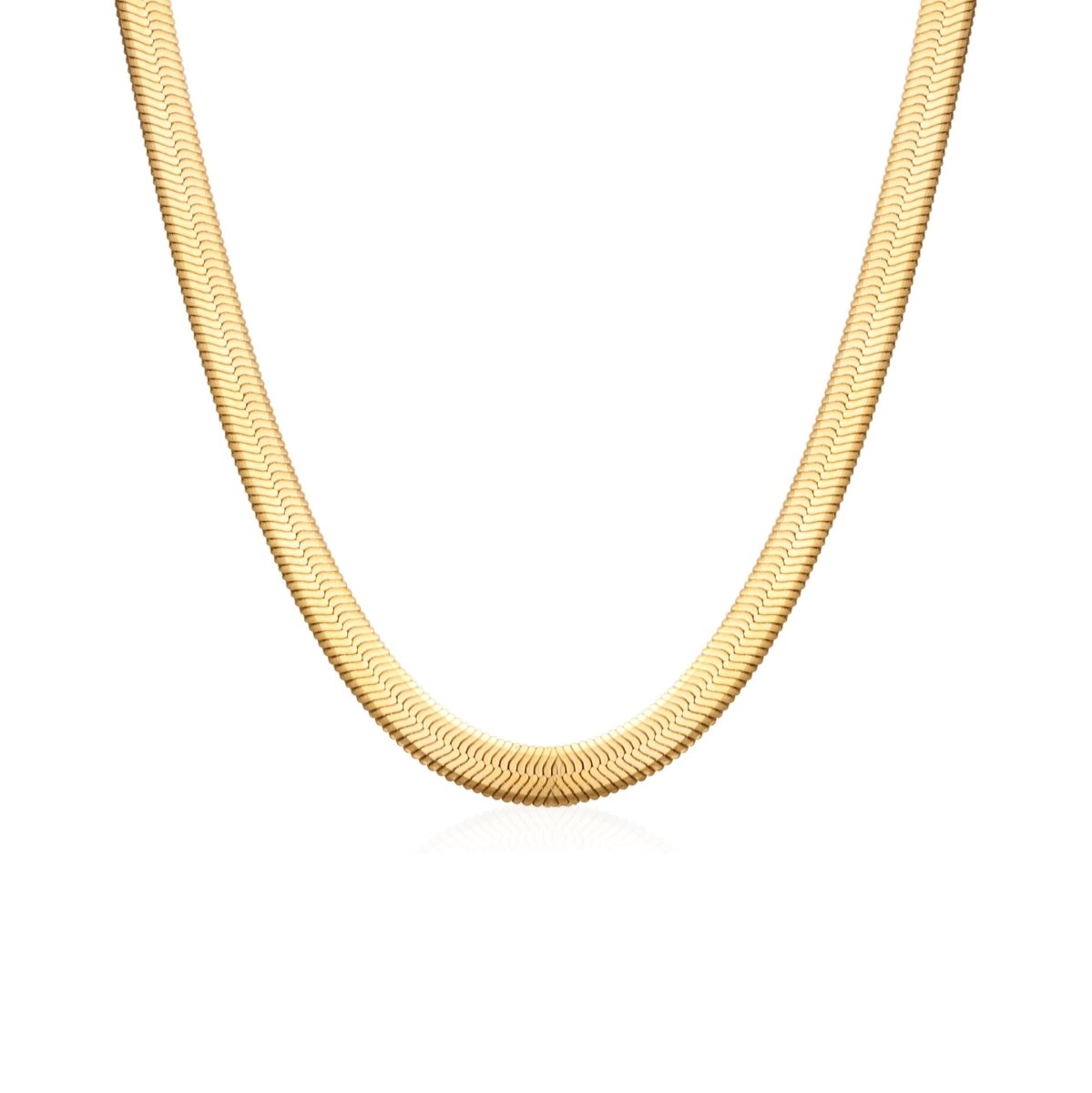 Colar Feminino Malha Snake Dourado Banhado em Ouro 18K