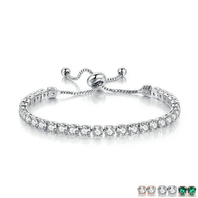 Pulseira Feminina de Zircônia Ajustável