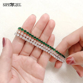 Pulseira Feminina de Zircônia Ajustável