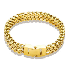 Pulseira Feminina Estilo Link Banhado em Ouro 18K