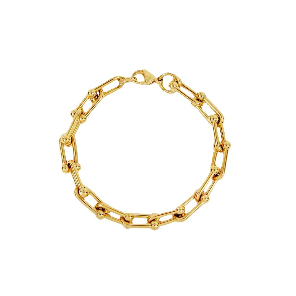 Pulseira Feminina Laços Banhado em Ouro 18K